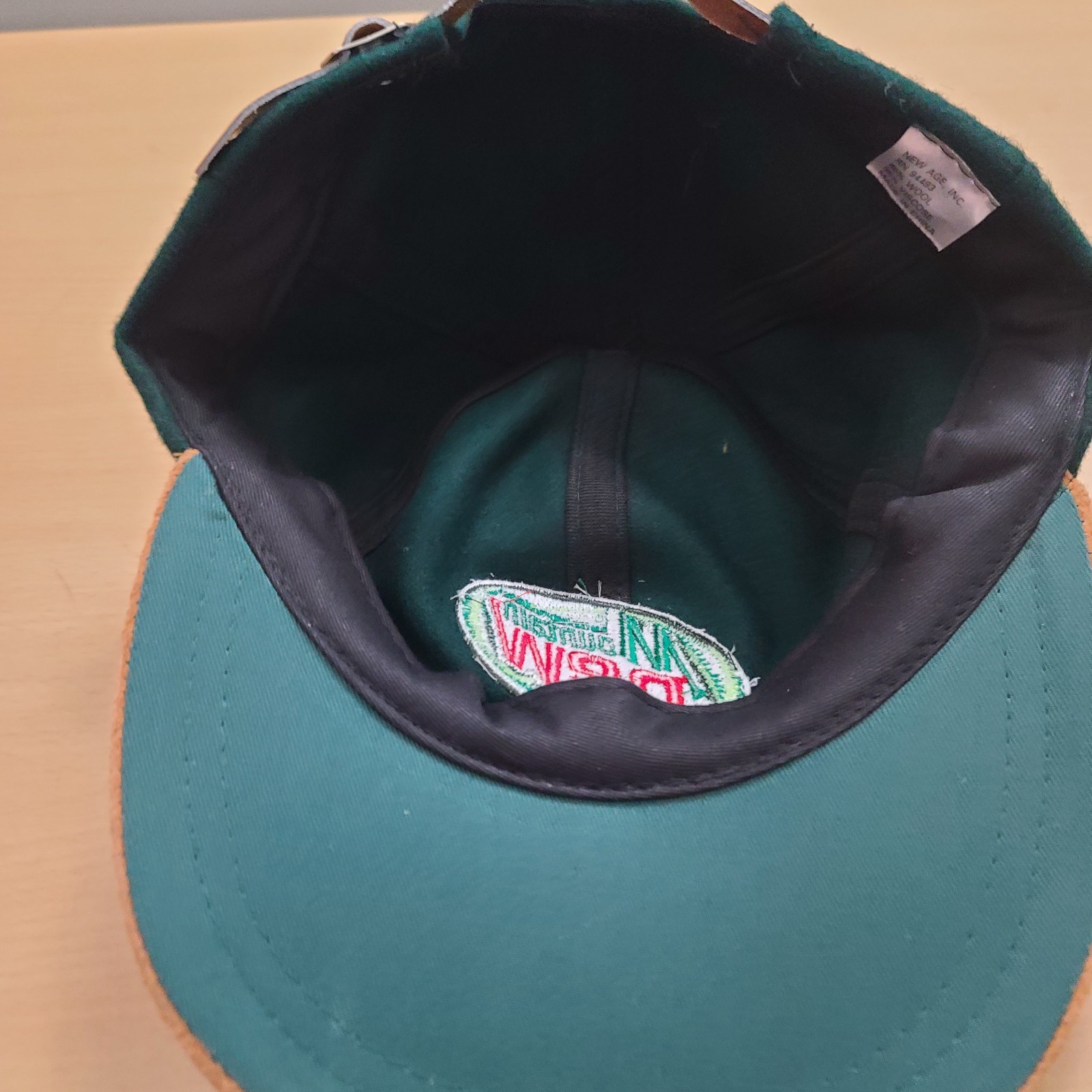 Mountain Dew Baseball Cap Hat Strapback Wood Sued… - image 5