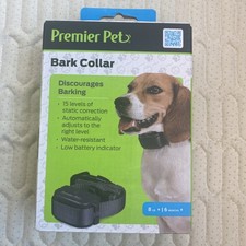 Bark Control Collar for small dog PREMIER PET 8 Lb /6 Mo NIB