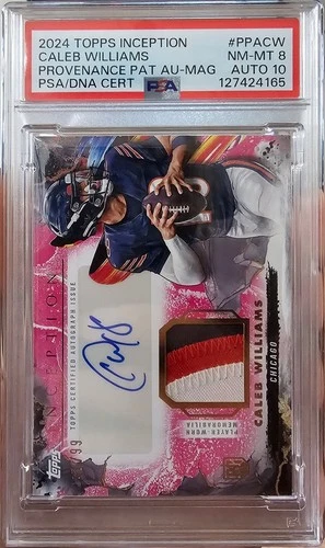 2024 Inception Caleb Williams Rookie  Provenance Patch Autographs Magenta /99