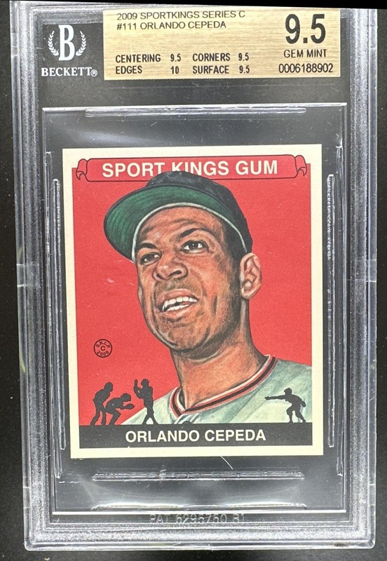 2009 Sportkings Series C Orlando Cepeda Mini Base BGS 9.5 Gem Mint
