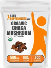 Organic Chaga Mushroom Powder 353 Ounces Vegan Gluten Free Antioxidant Boost