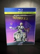 Beetlejuice 20th Anniversary Blu-ray OOP Lenticular SLIPCOVER ONLY   NO DISCS