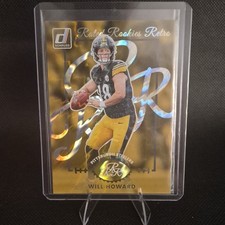 Panini Donruss 2025 Rated Rookies Retro Will Howard Rookie #15 Steelers NFL