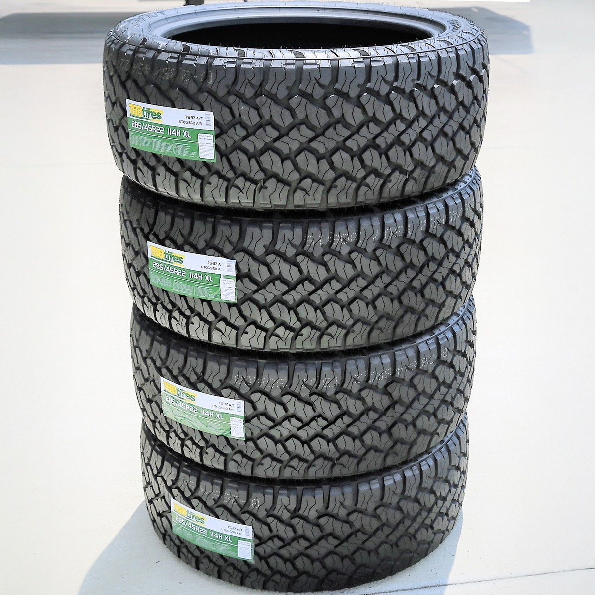 285/45R22 TBB TS-37 A/T AT All Terrain 114H XL | 4 Tires