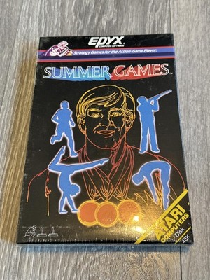 Vintage Summer Games Atari Computers Disk Video Game Epyx 1985 NEW Sealed Box
