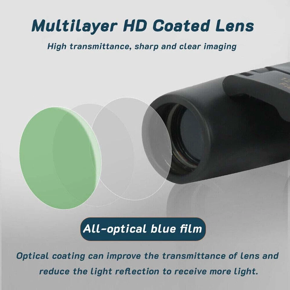 2024 NEW Military Army 30x60 Binoculars Day/Low Night Optic Goggles Hunting+Case - Image 4 of 4