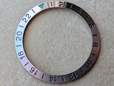 Vintage 1960's Zodiac Aerospace GMT Plated Brass BEZEL FOR 752-925 Mid-Cases