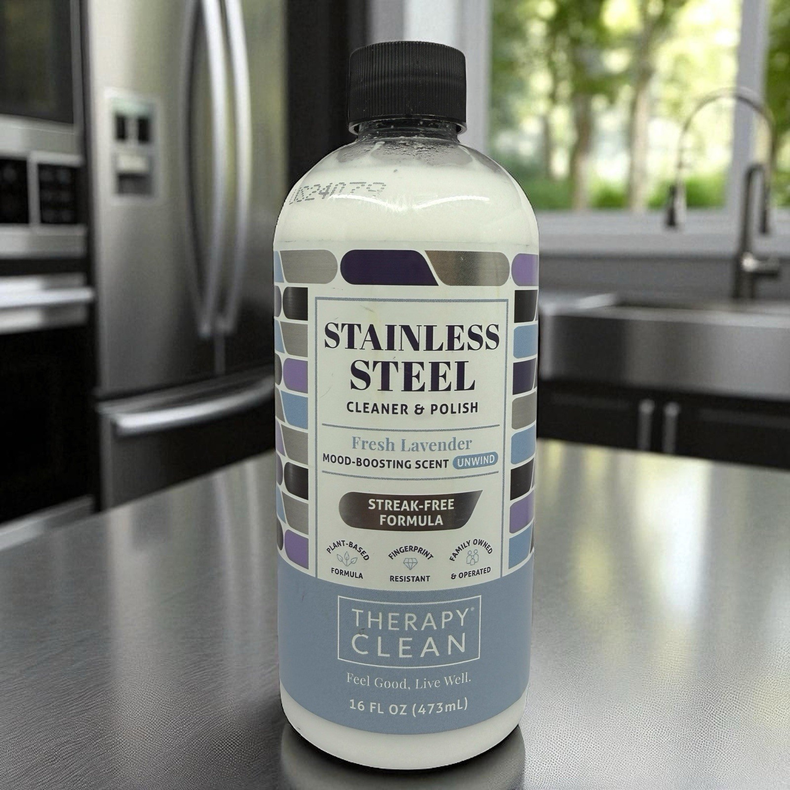 Therapy Clean Stainless Steel Cleaner & Polish 16oz Fingerpr
