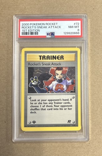 Rocket's Sneak Attack (1st Edition) graded PSA 8 for sale on eBay