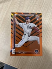 Ryan Miller Holiday Foil Rookie RC 2025 Topps Update Series Card #US317 Tigers. rookie card picture