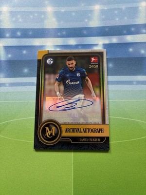 2019-20 Topps Museum Bundesliga Auto Daniel Caligiuri Gold /50 Schalke 04