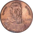 [#399960] France, Medal, 4e centenaire de naissance de Galilée, 1964, Bronze, Co