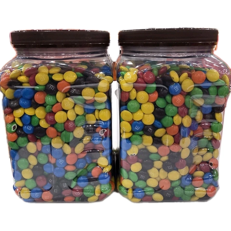 2 Pack M&Ms Milk Chocolate Candy Pantry Size Jar 62oz Each Bulk Party Snack - Image 2 of 4