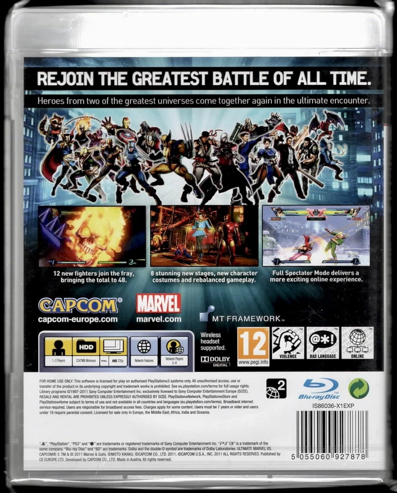 Ultimate Marvel vs. Capcom 3🦸♂️🥷(Sony PlayStation 3, 2011)🇩🇪💚 - Bild 2 von 2