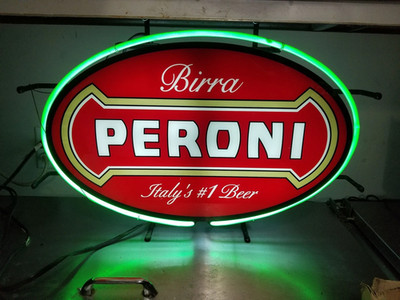Peroni Nastro Azzurro Beer 20''x16'' Neon Sign Bar Lamp Light Night Man Cave LE