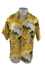 Vtg 80's 90s Ocean Pacific Hawaiian Islands Sailing All Over Mens Lg. Shirt