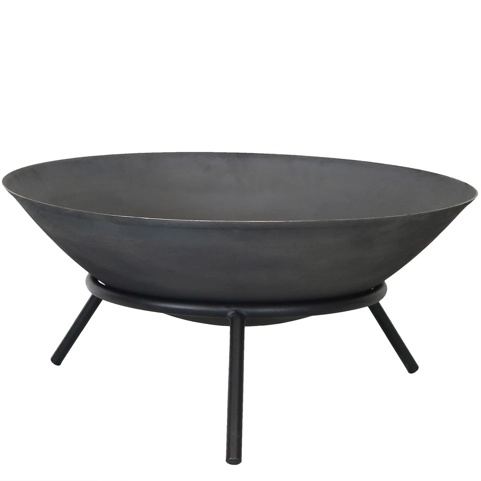 22 in Raised Cast Iron Fire Pit Bowl with Stand by Sunnydaze - Image 2 of 4