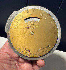 Vintage Professional Photography Proportional Scale for Film Speed and Distance