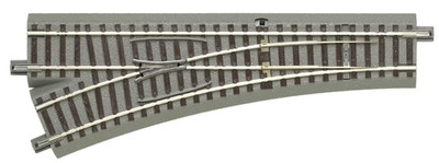 ROCO geoLINE 61140 Left Switch 200 mm 22.5° HO 1:87 Analog DC Grey Prebuilt