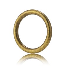 15 PCS Metal Seamless Welded O Rings 1 Inch Brushed Brass Hardware Macrame