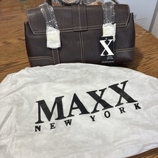 Maxx New York Signature Handbag With Dust bag Brown New
