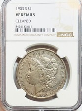 1903-S Morgan Dollar - Key Date - NGC VF Details - Cleaned