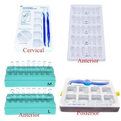 4 Types Dental Composite Matrices Matrix Anterior Posterior Mould Transparent
