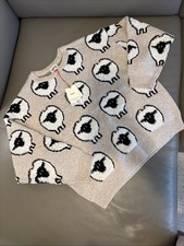 Woolrich x Target Adult Sheep Print Pullover Sweater Taupe NWT Large L Unisex