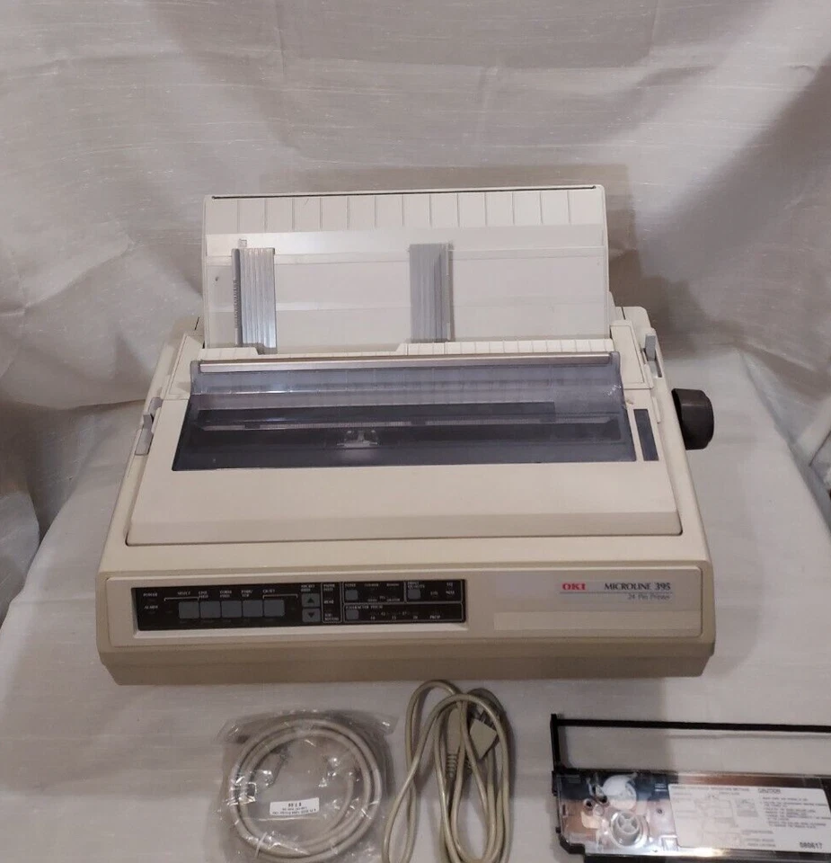 OKI Microline ML 395 - Reconditionedw/Warranty -Okidata dot matrix Printer - Image 2 of 4