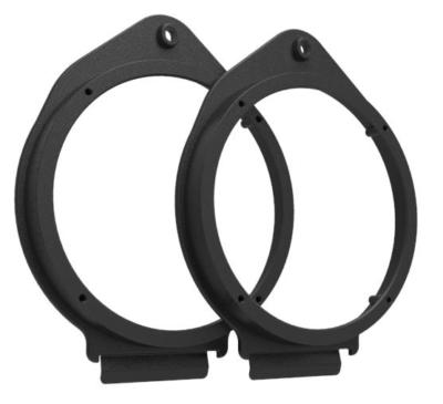 Motorguard Front Rear Door 165mm 6.5" Full Kit Speaker Adaptors Rings Spacers Collars For Volkswagen VW Skoda Seat Audi With Speaker Harness Loom - View #3