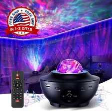 Proyector De Luz Nocturna Star Galaxy Con Temporizador Remoto Y Música Bluetooth