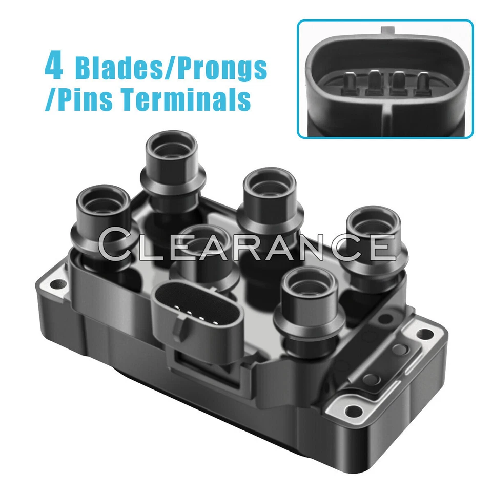 Ignition Coil Pack for Ford Contour Windstar 98-00 5C1123  FD488 E-250 B3000 - Image 2 of 4