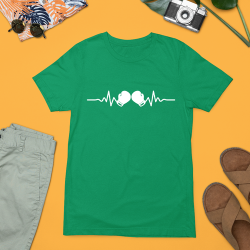 Boxing Heart Beat T-shirt Pulse Fighting Title UFC Boxer Ring Combat Punch Gifts - Picture 21 of 22