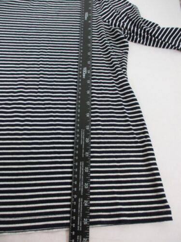 Talbots Shirt Damen Large weiß blau Oberteil gestreift Stretch Freizeit Damen - Bild 6 von 12