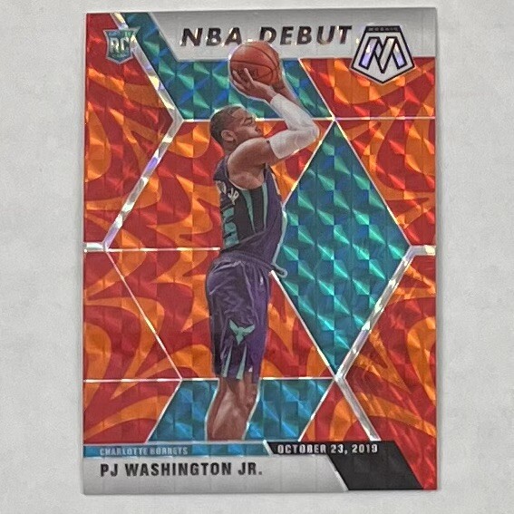 PJ Washington Rookie 2019-20 Mosaic Reactive Orange Prizm #278  RC Mavericks