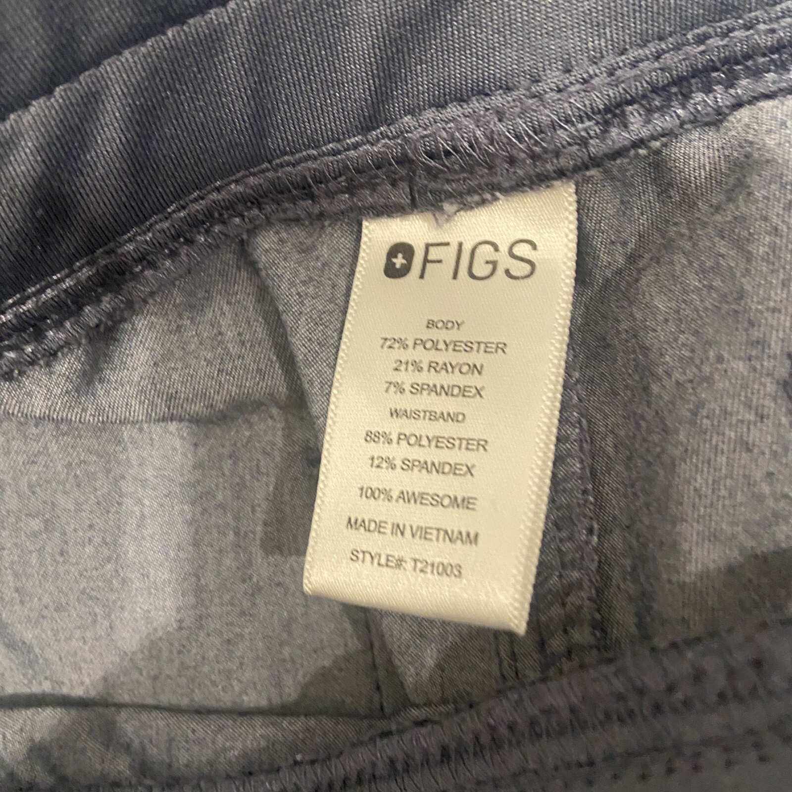 FIGS Rare Technical Collection Heather Denim Set Size… Gem