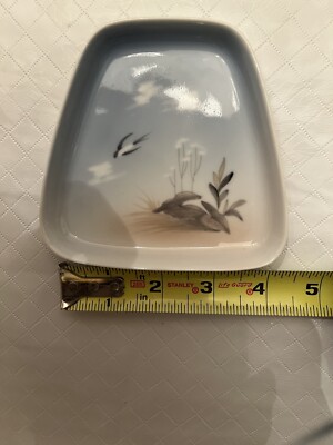 Danemark Copenhagen Bone China Trinket Dish Gray Color 