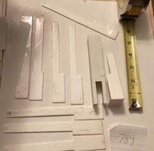 White Color Piano Key Tops 12 See Pics