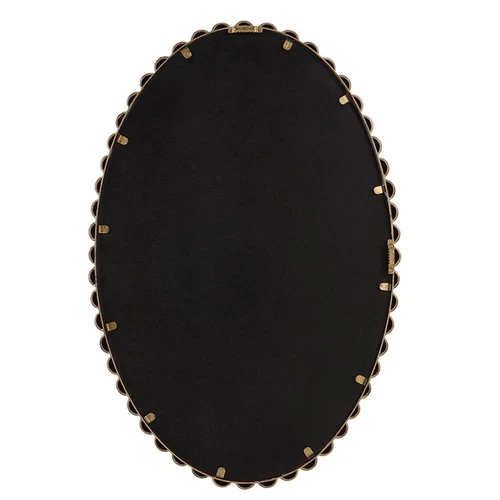 Uttermost Serna Oval Transitional MDF and Metal Mirror in Gold - Picture 4 of 6