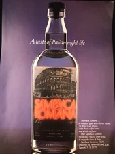 Sambuca Romana A TASTE OF ITALIAN NIGHT LIFE 1986 Print Ad 8"w x 11"