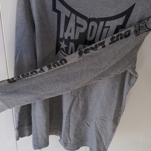 Tapout Shirt Men's M Gray MPS Thermal Long Sleeve