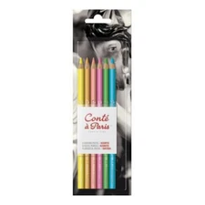 Conte a Paris Pastel Pencils Assorted Colours Pack of 6
