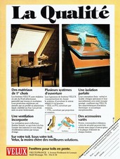 Publicité Advertising 109 1979   Velux  fenetre de toit