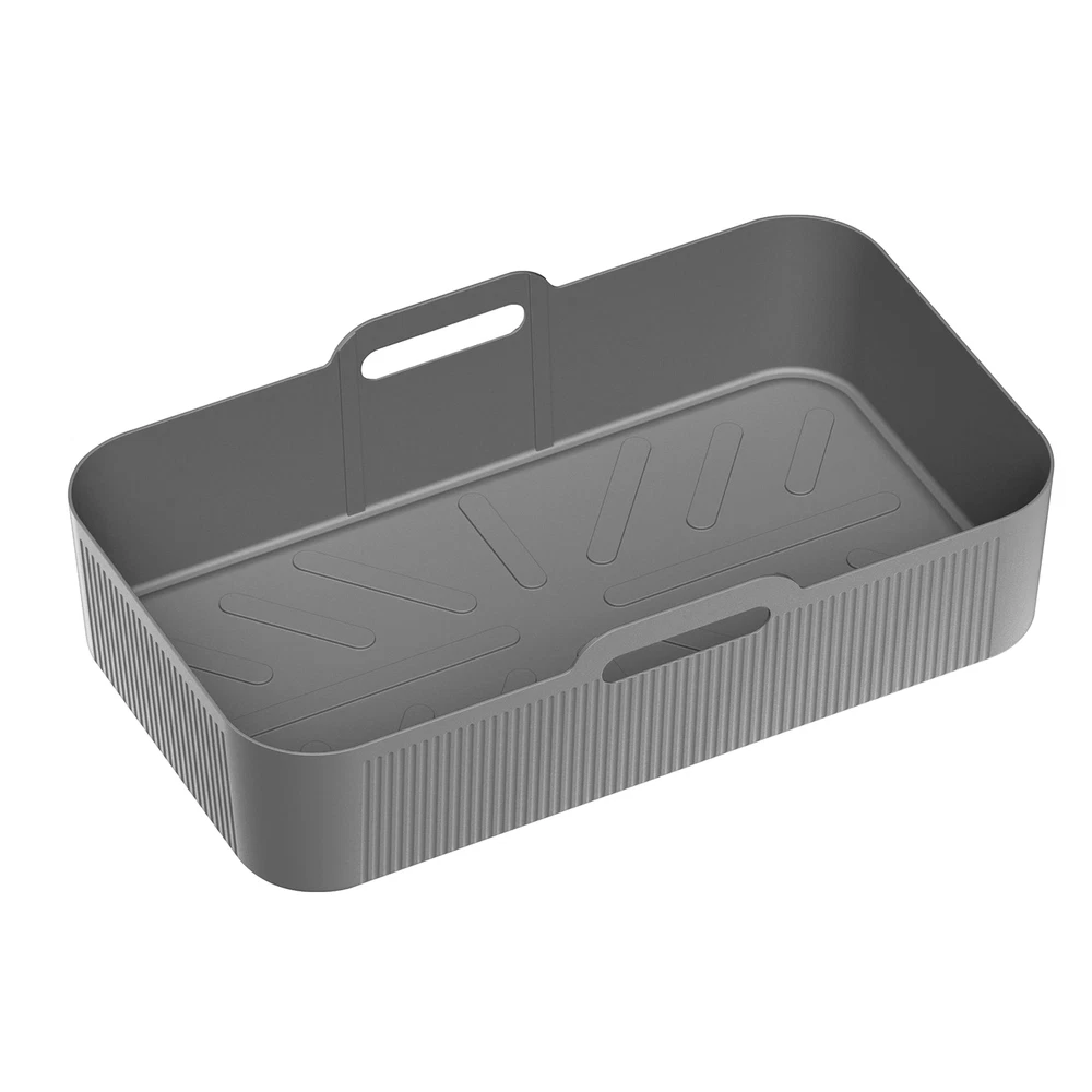 Air Fryer Silicone Pot Baking Basket Oven Non Stick Reusable Liner Rectangle