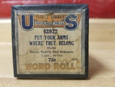 U S 43972 Put Your Arms Where They Belong Player Piano Roll