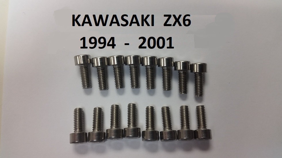 Kawasaki Ninja 600 ZX6 (94-01) Stainless Float Bowl Screws | eBay