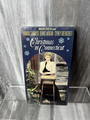 Christmas in Connecticut (VHS, 1987) Barbara Stanwyck Brand New  