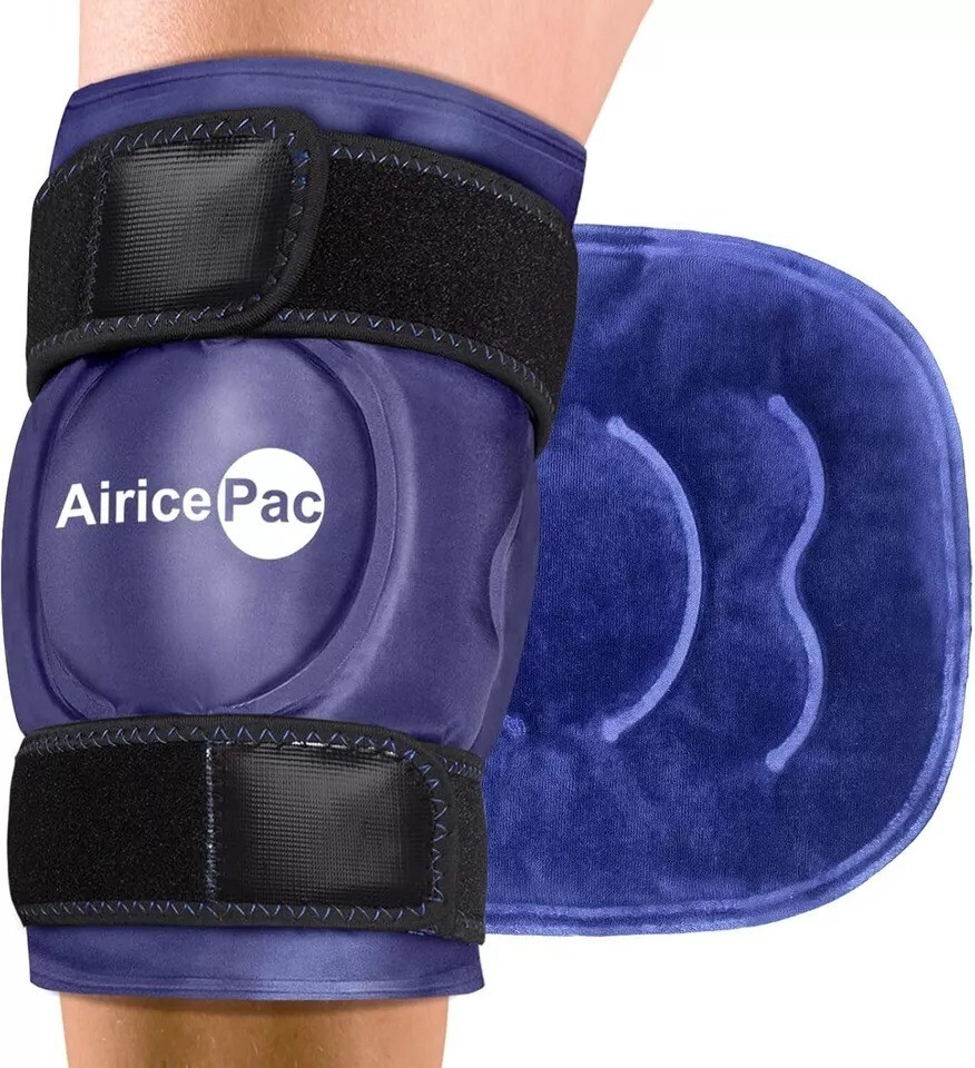 Ice Pack for Knee Pain Relief, Reusable Gel Ice Wrap for Injuries, Swelling, Kne