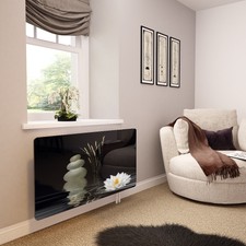 Glass Radiator Cover Printed - Water Lily - Made By Premier Range