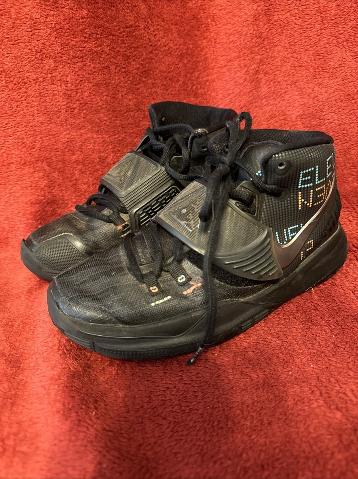 Nike Kyrie 6 Youth Shot Clock Eleven Basketball Black Size 4.5Y Shoes